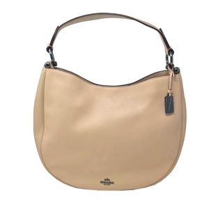 Nomad Hobo Beige Leather Purse